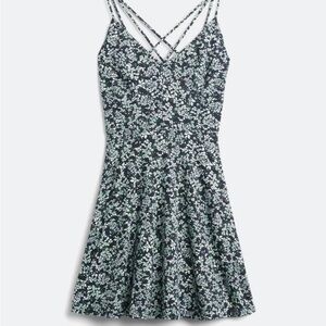 Nine Britton Black and White Floral Mini Dress